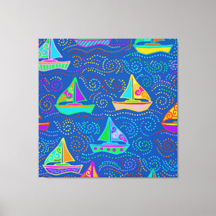 Impressão Em Tela Vela de Verão