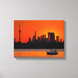 Impressão Em Tela Vela do Pôr do Sol