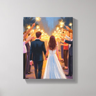 Impressão Em Tela Velas de Casamento Celebração de Casamento Pinta