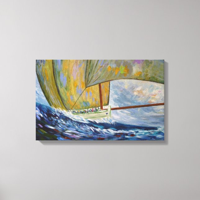 Impressão Em Tela Veleiro (Frente)