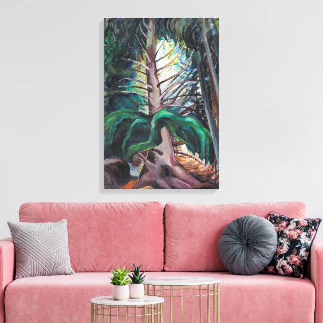Impressão Em Tela Velho | Emily Carr | (Insitu(Sala de estar))