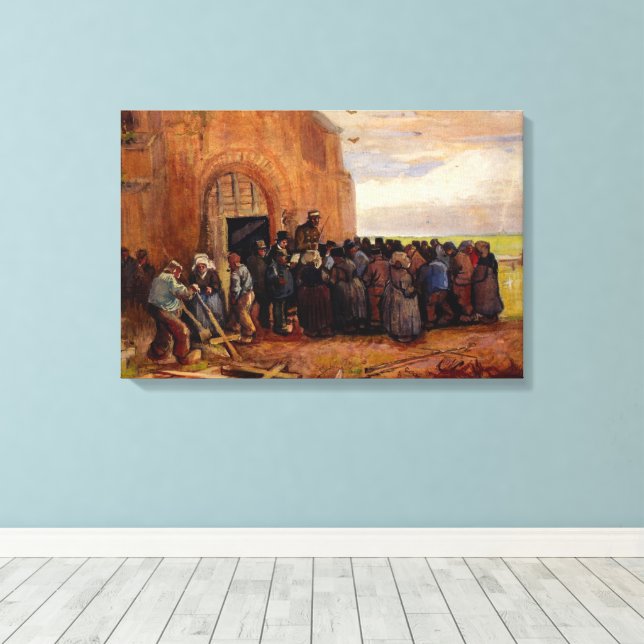 Impressão Em Tela Venda de Sucata de Construção por Vincent van Gogh (Insitu(piso de madeira))