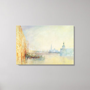 Impressão Em Tela Veneza, a boca do canal grande, c.1840 (w/c