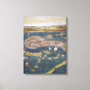 Impressão Em Tela VENEZA: MAPA, século XVI