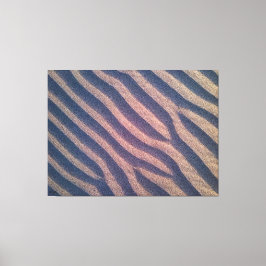 Impressão Em Tela Vento Moldado em Zebra Stripes em Foto de Areia
