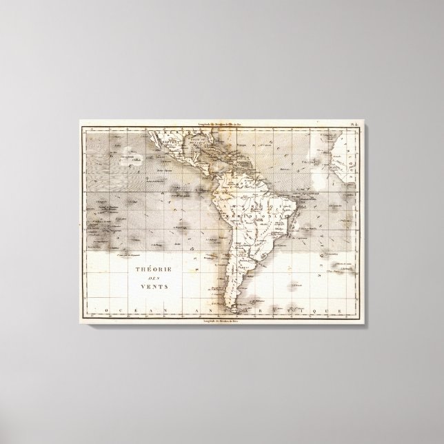 Impressão Em Tela Vents Amerique (Frente)