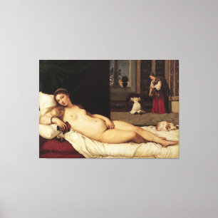 Impressão Em Tela Vênus de Urbino Titian 1538 Veneza