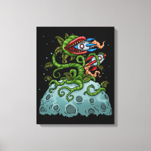 Impressão Em Tela Venus Fly Trap Kids Bubble Tea Gift Carnívoro