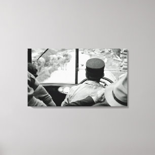 Impressão Em Tela Ver através do barramento francês Janela 1939 Fran