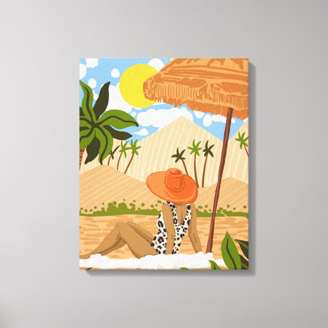 Impressão Em Tela Verão No Egito (Frente)