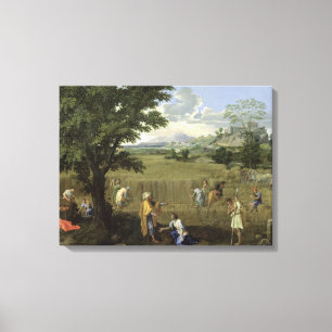 Impressão Em Tela Verão, ou Ruth e Boaz, 1660-64