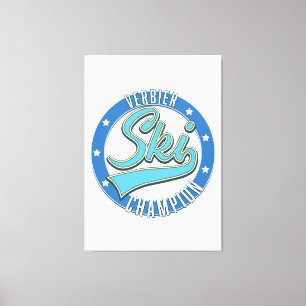 Impressão Em Tela Verbier Ski Champion