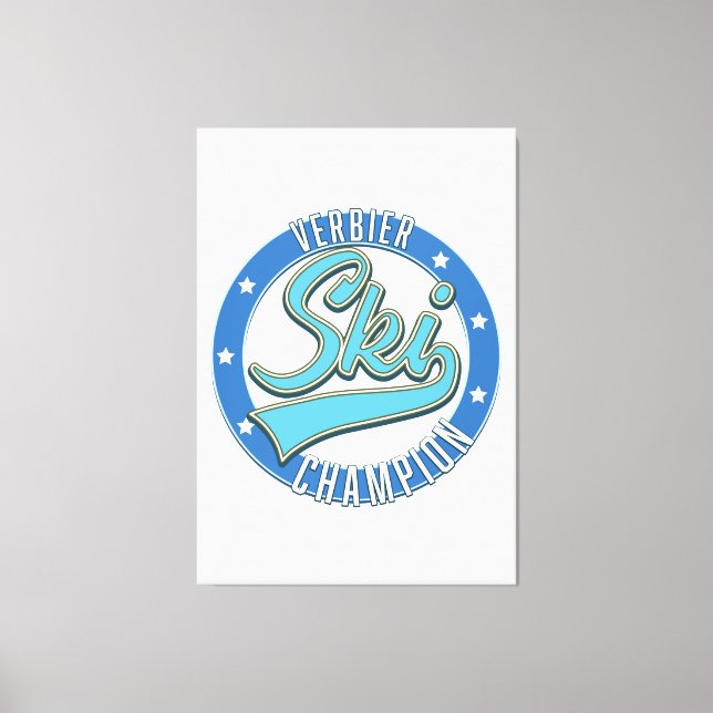 Impressão Em Tela Verbier Ski Champion (Frente)
