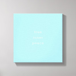 Impressão Em Tela Verdadeira Paz Interior | Minimal