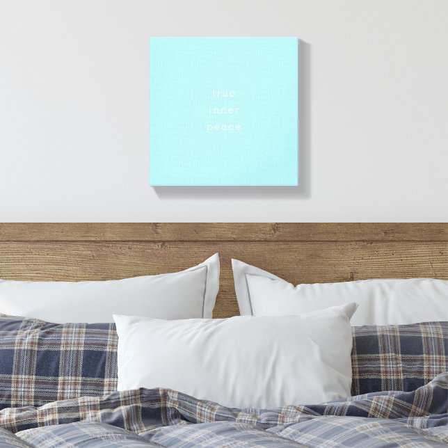 Impressão Em Tela Verdadeira Paz Interior | Minimal  (Insitu(Quarto))