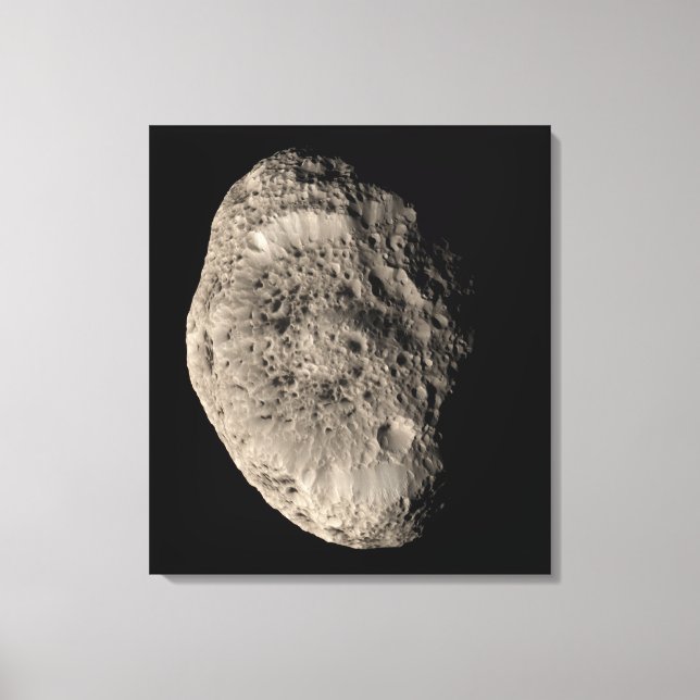 Impressão Em Tela Verdadeiro mosaico colorido da lua de Saturno Hype (Frente)