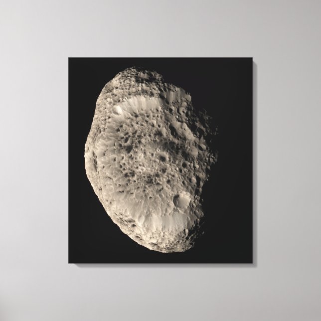Impressão Em Tela Verdadeiro mosaico colorido da lua de Saturno Hype (Frente)