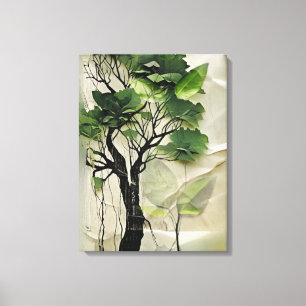 Impressão Em Tela Verdant Tree of Life Painting