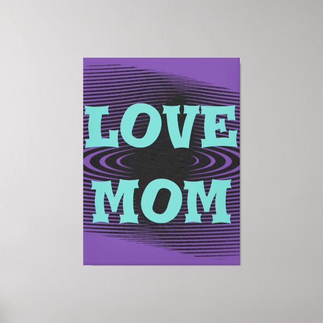 Impressão Em Tela Verde-claro moderno, preto, design roxo (Frente)