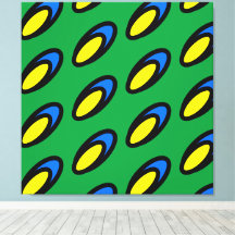 Verde Verde Amarelo Azul Preto Malhado Arte Modern