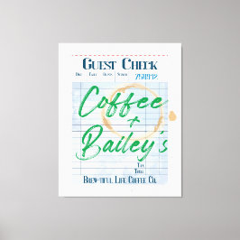 Impressão Em Tela Verificação de Convidado Art Café Comprar Recebime