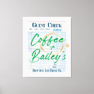 Impressão Em Tela Verificação de Convidado Art Café Comprar Recebime