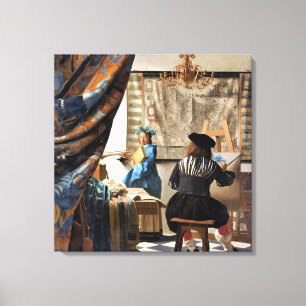 Impressão Em Tela Vermeer - A Arte da Pintura