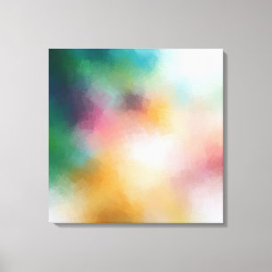 Impressão Em Tela Vermelho Amarelo Vermelho Amarelo Azul Púrpura Ve