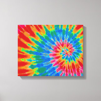 Impressão Em Tela Vermelho e Azul Coluna 14"x11" Art
