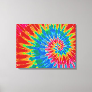 Impressão Em Tela Vermelho e Azul Coluna 24"x18" Art