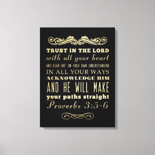 Impressão Em Tela Verso escritural cristão da bíblia - 3:5 dos