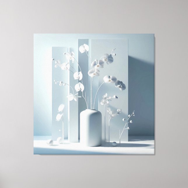 Impressão Em Tela Vertical Orchid Composition (Frente)