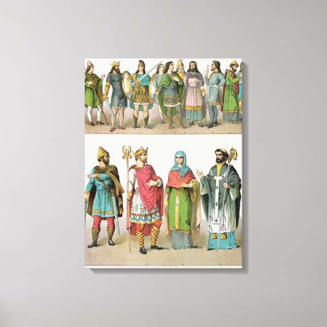 Impressão Em Tela Vestido anglo-saxônico (Frente)