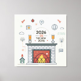 Impressão Em Tela Vetor da Cultura Digital 2026 é o Novo 2016