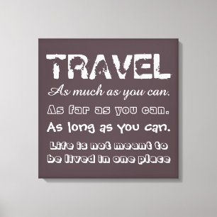 Impressão Em Tela Viagem