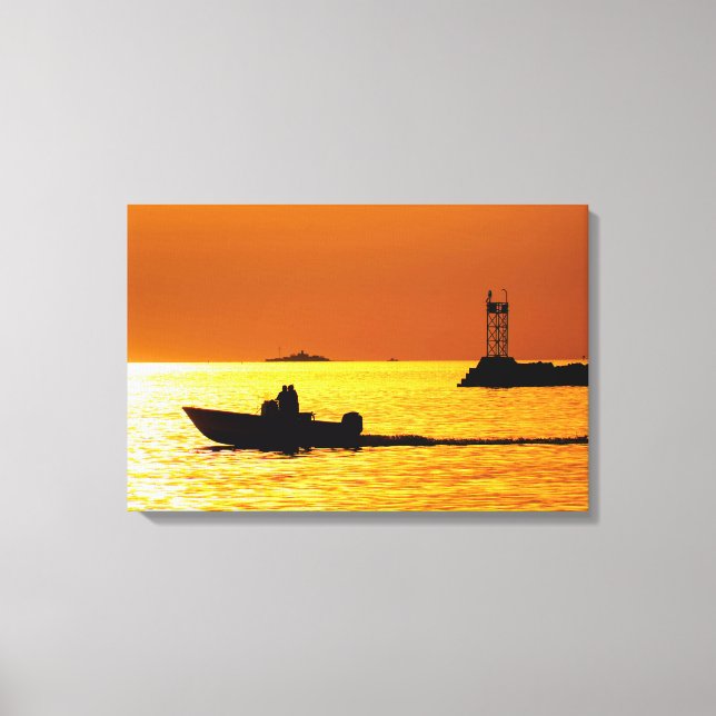 Impressão Em Tela Viagem à Noite (Frente)