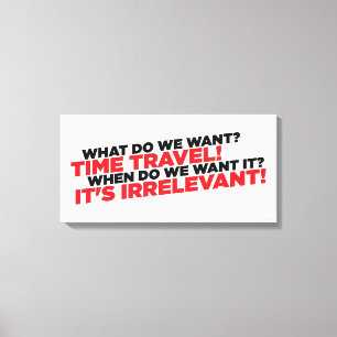 Impressão Em Tela Viagem de tempo