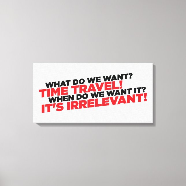 Impressão Em Tela Viagem de tempo (Frente)