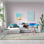 Impressão Em Tela Viagem Destinos Personal Blue White Modern<br><div class="desc">Sua própria canvas de viagem personalizada. Substitua os destinos na canvas por seus próprios destinos ou deixe-os como estão. Você poderia até substituir por subúrbios locais ou nomes de amigos. Divirta-se com isso e depois pendura na sua parede.</div>