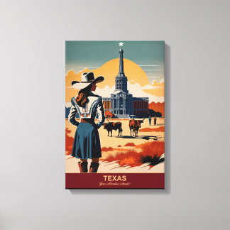 Impressão Em Tela Viagem do Texas: Sua Aventura Espera