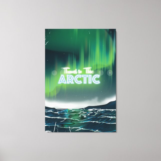 Impressão Em Tela Viagem para o Poster de viagens Ártico (Frente)