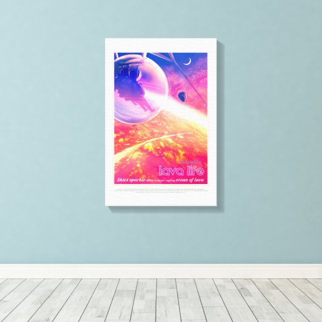 Impressão Em Tela Viagem Sci-Fi Ad, Planet 55 Cani e (Insitu(piso de madeira))