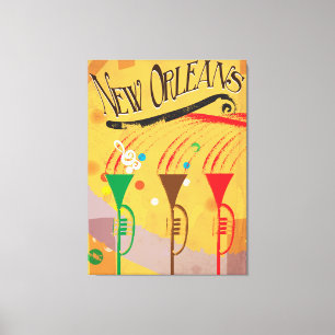 Impressão Em Tela Viagens vintage de Nova Orleans