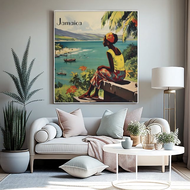Impressão Em Tela Viagens vintage Poster jamaicana (Criador carregado)