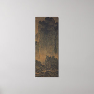 Impressão Em Tela Viajantes em meio a Montanhas e Streams /