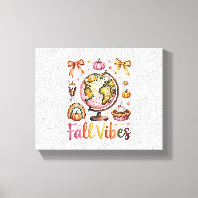 Impressão Em Tela Vibes de queda (Frente)