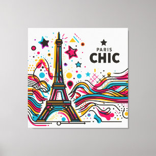 Impressão Em Tela Víblias Chic em Paris #2
