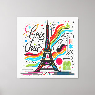 Impressão Em Tela Víblias Chic em Paris #4