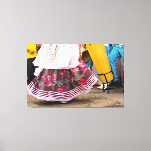 Impressão Em Tela Vibrant Motion of Afro-Brazilian Traditional Dance