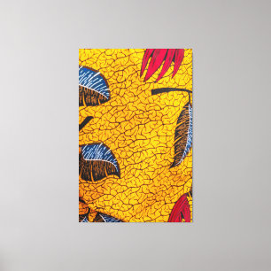 Impressão Em Tela Vibrant Yellow Ankara African Wax Print Fabric